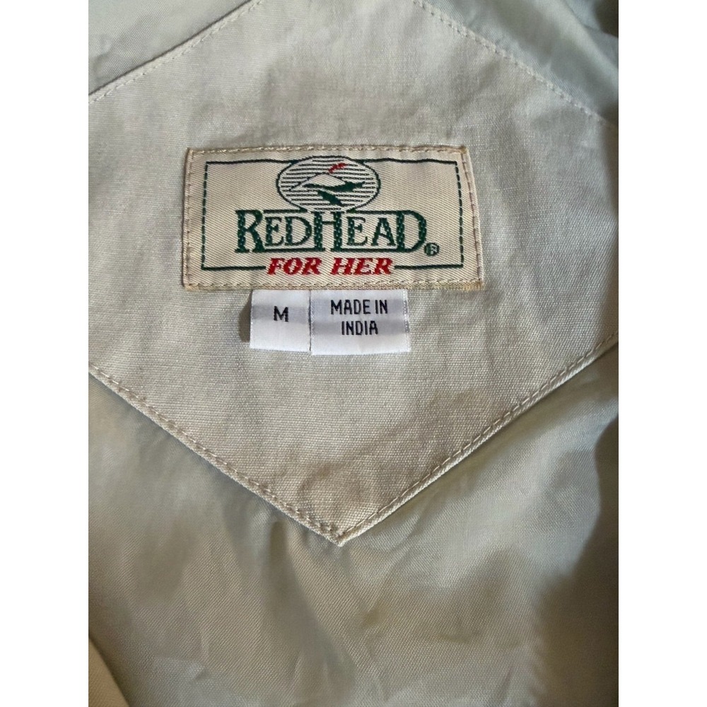 Women's Redhead khaki utility anorak jacket Size Medium.  Utilitarian chic. - Picture 3 of 10